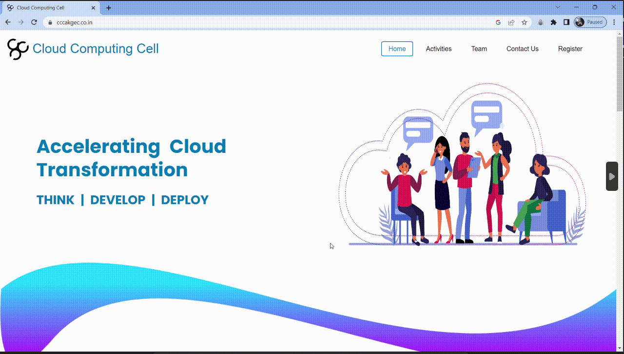 Cloud Computing Cell Website